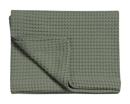 <tc>HOME</tc> Couvre-lit piqué vert terre 270x250 cm