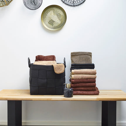 Package deal: LONDON washcloth Umber (set/6)