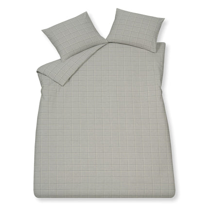 Dekbedovertrek MALMO Coolgrey 240x220 cm (flanel)