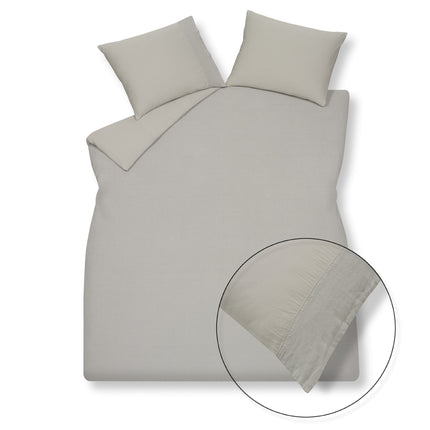 Copripiumino PURE 07 Cool Grey 140x220 cm (lino/cotone satinato)
