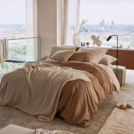 Dynebetræk PURITY Monaco Off Black 140x220 cm (satin bomuld)