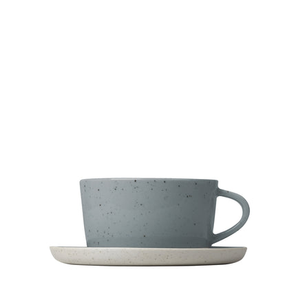 SABLO Stone - Tasse und Untertasse (Set/2)