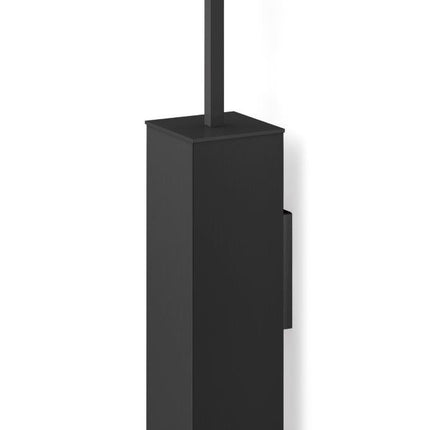 Escobilla de baño CARVO de pared cuadrada (negro)
