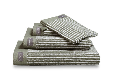 <tc>HOME</tc> Asciugamano da bagno 70x140 cm Petit Ligne Olive (set/3)