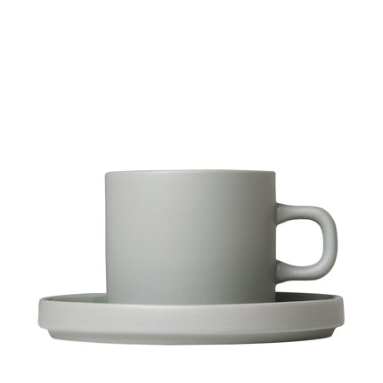 PILLAR 2 kaffekop 200 ml med underkop Mirage Grey