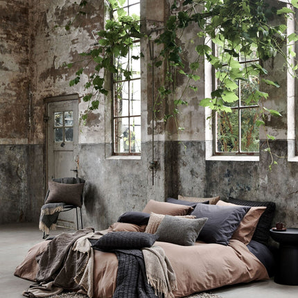 PURE 66 dekbedovertrek Taupe 140x220 cm