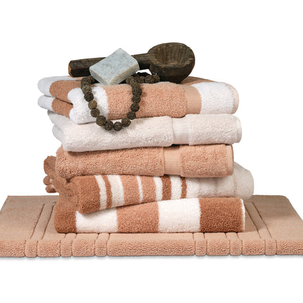 Restant: Badlaken BOSTON Praline 90x195 cm