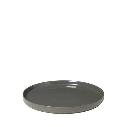 Assiette plate PILAR 27 cm Étain (set/4)