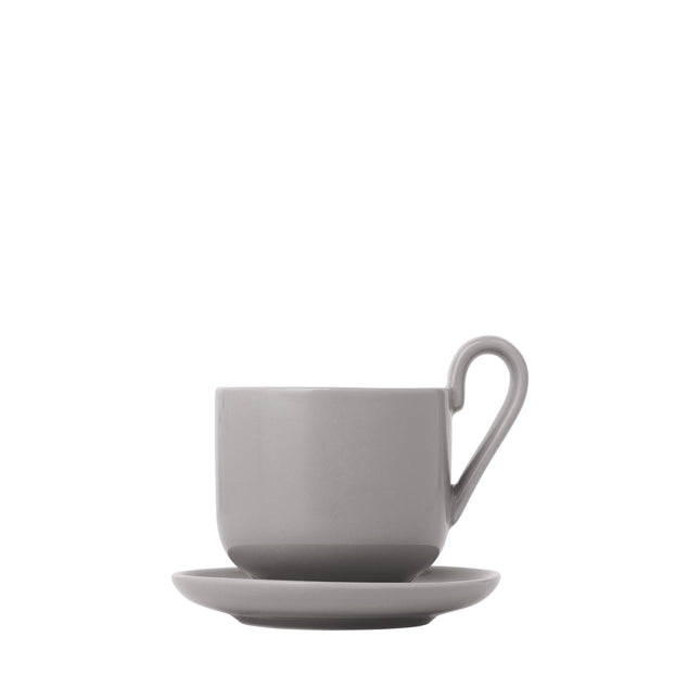 RO-Set/2 Espressotassen mit Untertasse „Mourning Dove“.