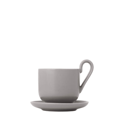 RO-Set/2 Espressotassen mit Untertasse „Mourning Dove“.