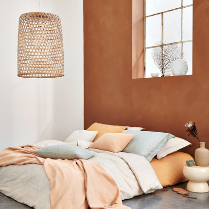Copripiumino in COTONE LAVATO 200x220 cm Albicocca Blush (cotone)