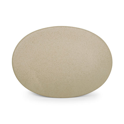 CIRRO plat bord ovaal 30 cm - Beige